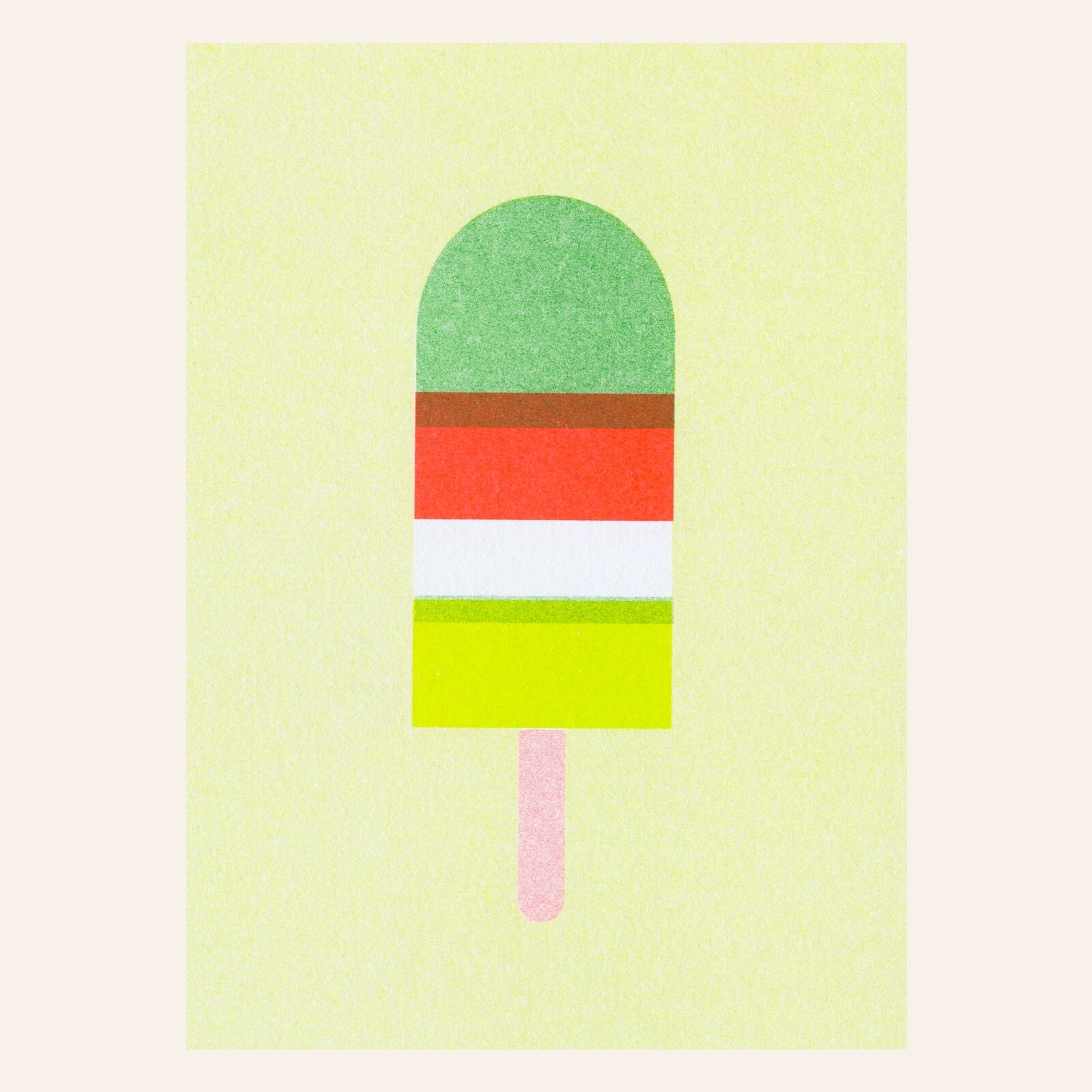 Eis am Stiel Postkarte