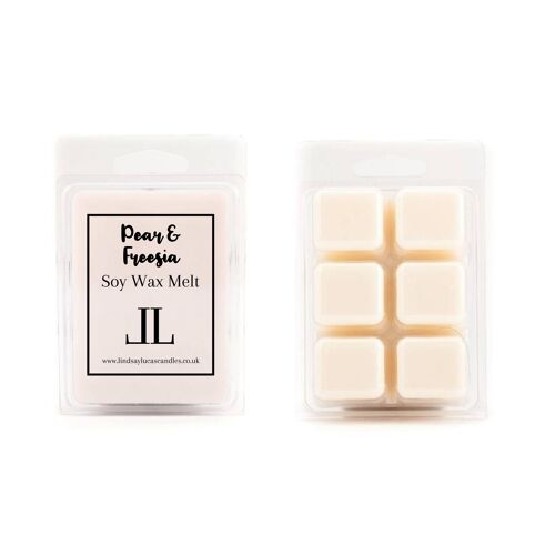 Designer Wax Melts Scented in Pear And Freesia - Made With Soy Wax