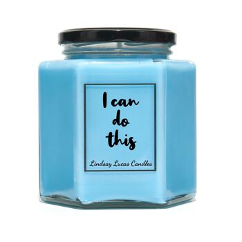 Je peux faire cette bougie parfumée, pensée positive, affirmation, loi de l'attraction. Bougies végétaliennes au soja 5