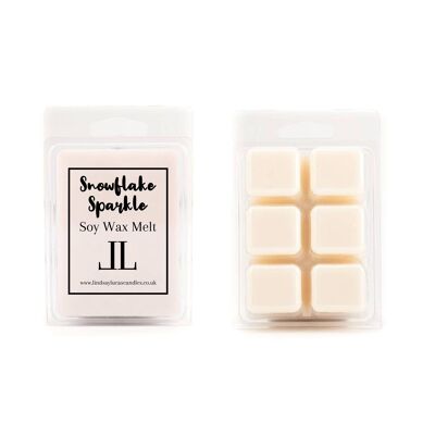 Strong Christmas Wax Melts Made with Soy Wax In Snowflake Sparkle Scent, Fresh Type