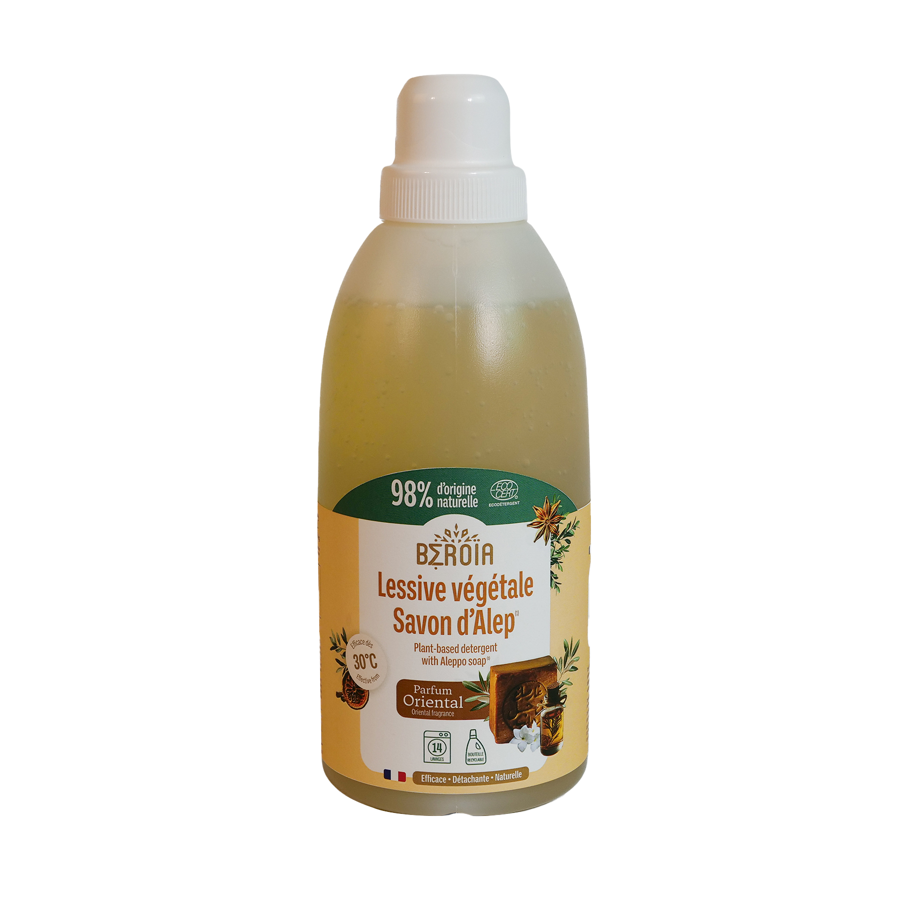 Lessive liquide au savon d'Alep 1L - Parfum oriental