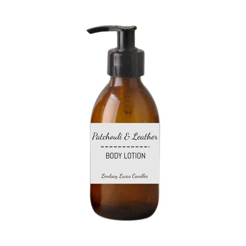 Body Lotion Moisturiser Cream In A Relaxing Patchouli And Leather Scent