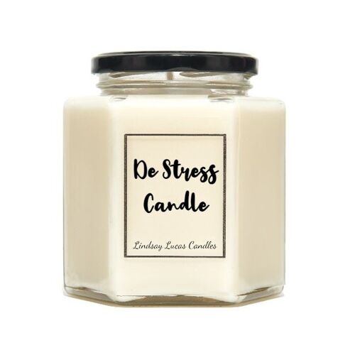 De Stress Relaxing Scented Vegan Soy Candles