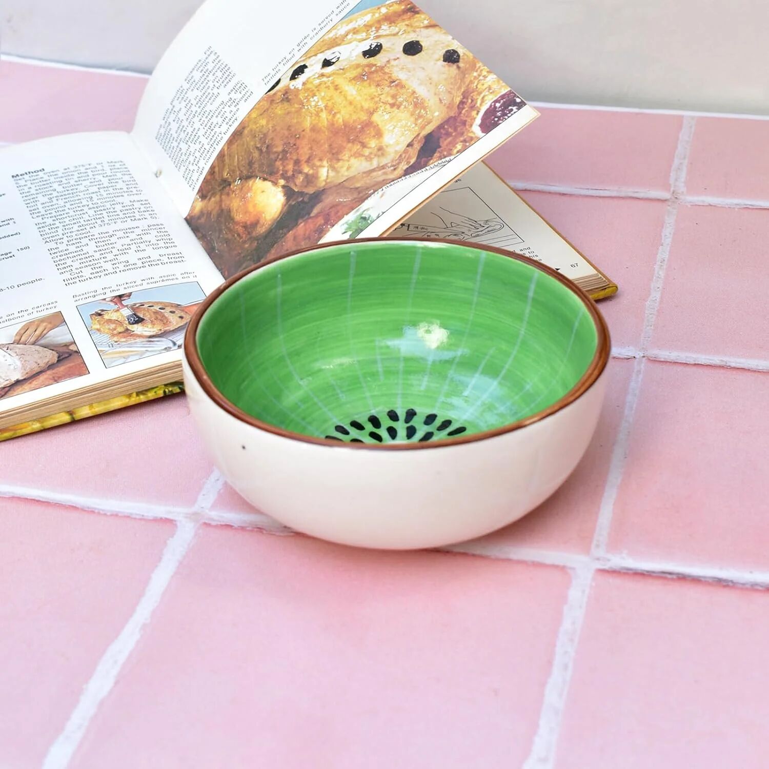 Buy wholesale Handmade Kiwi Speckle Serving Bowl – Ceramic