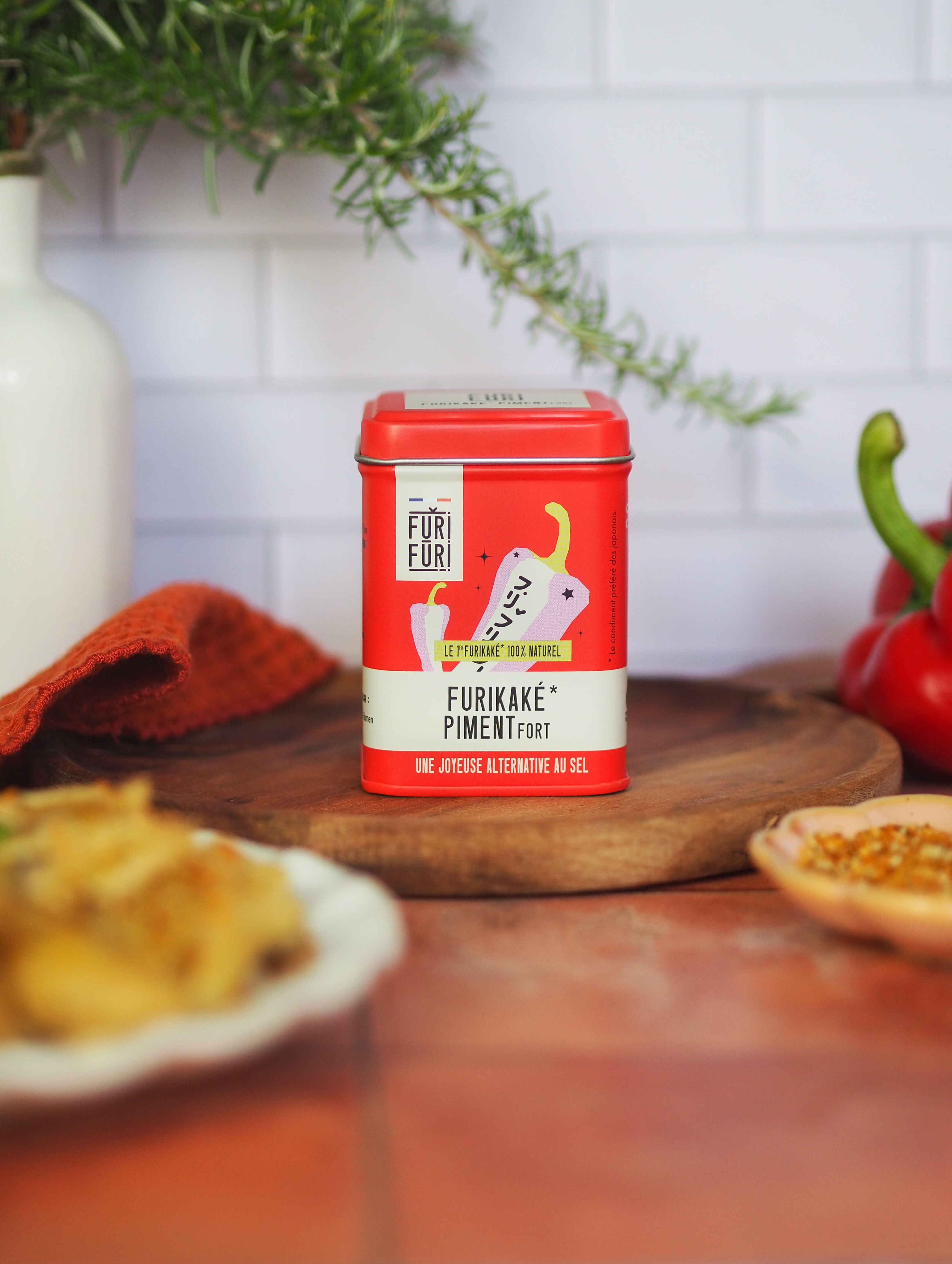POT FURIKAKÉ PIMENT 80g - Alternative au sel - Condiment sésame & algues