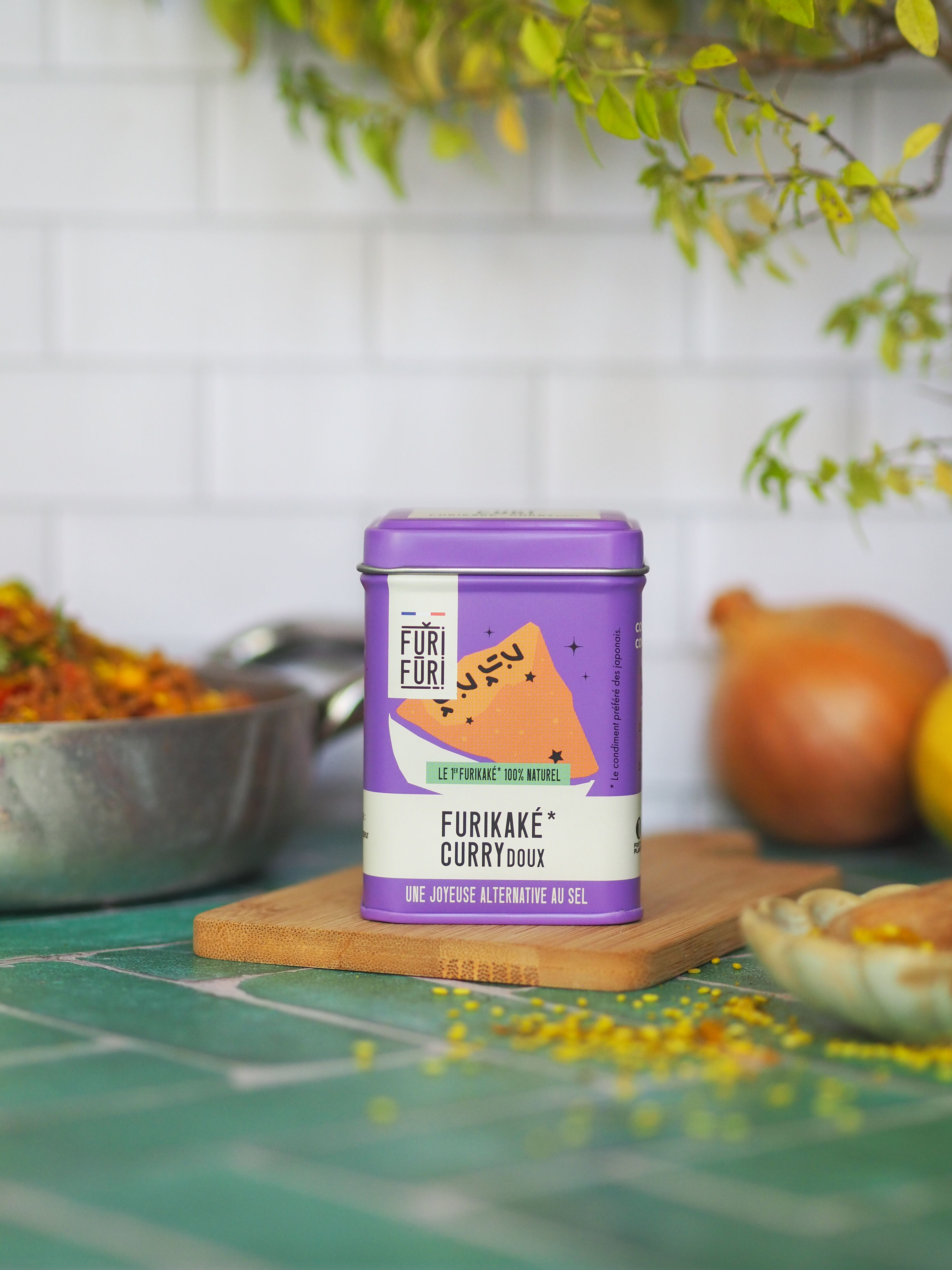 POT FURIKAKÉ CURRY 80g - Alternative au sel - Condiment sésame & algues