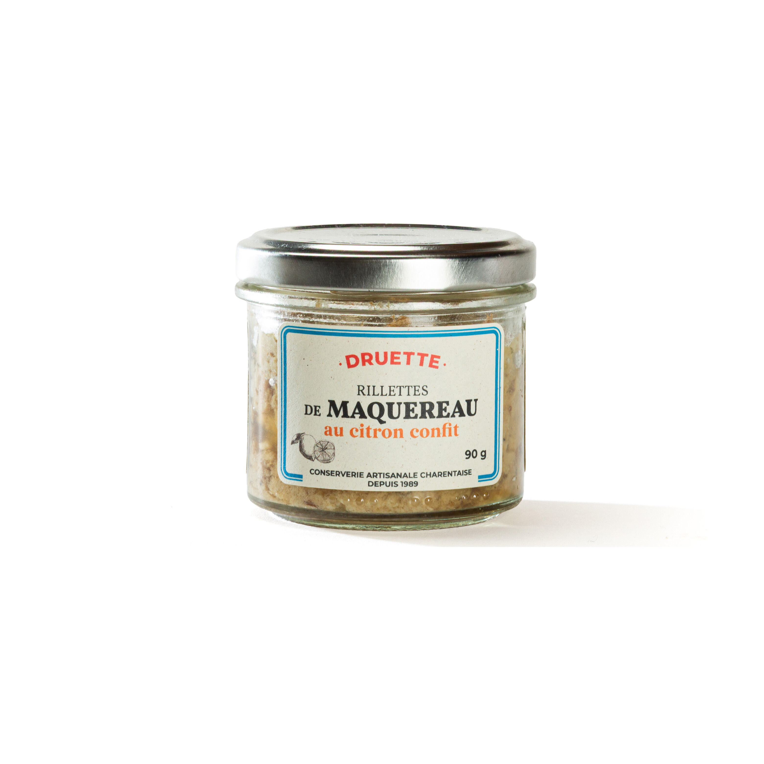RILLETTES DE MAQUEREAUX AU CITRON CONFIT, 90 G