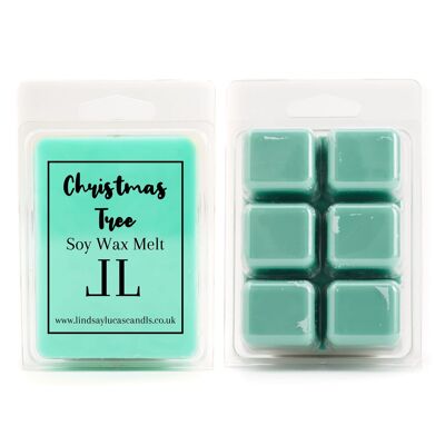 Cera de soja para árbol de Navidad se derrite, cera de Navidad se derrite, aroma de pino, aroma fresco, tarta de cera, cera fuerte derretida, tartas de cera con aroma de árbol de Navidad