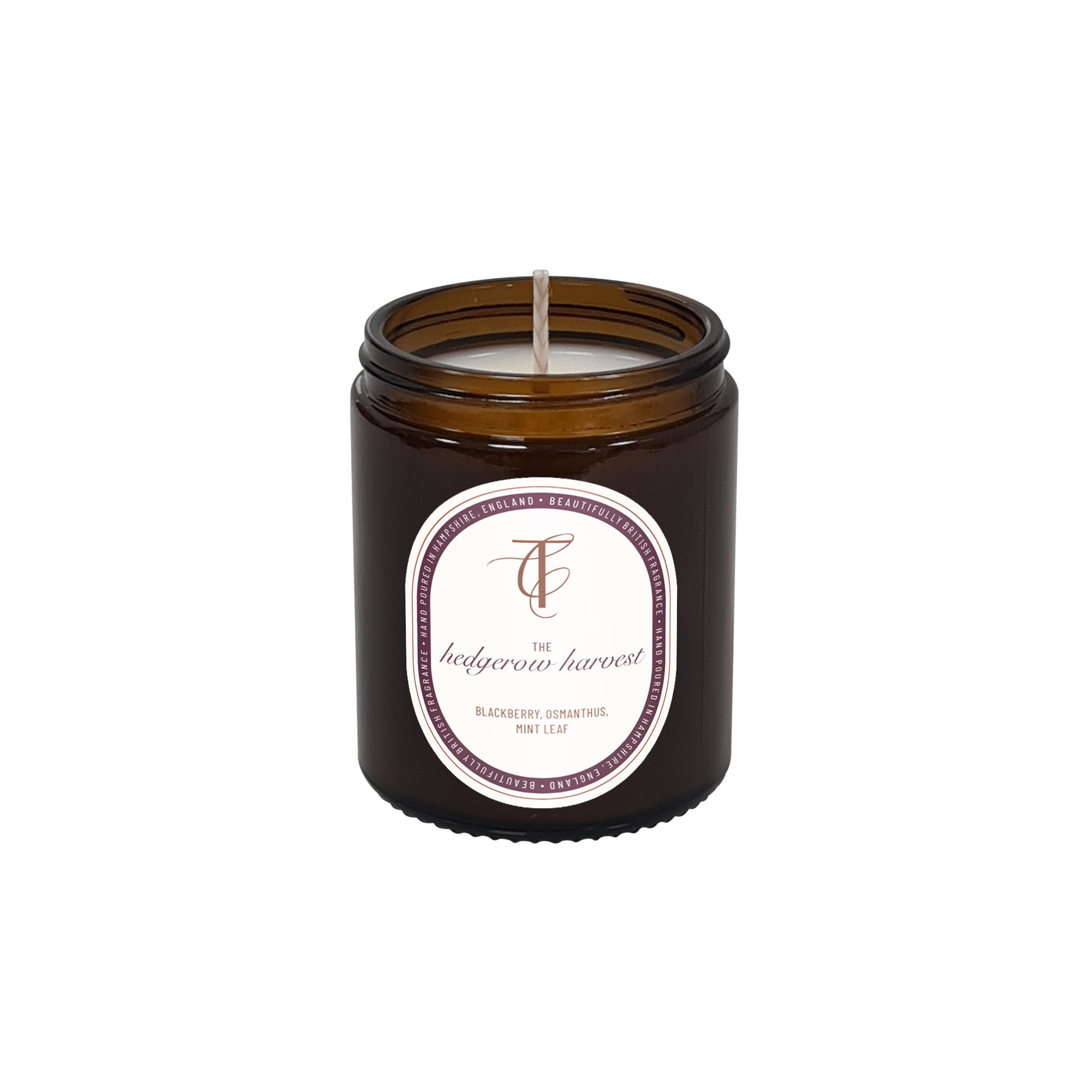 COAST & COUNTRY-The Hedgerow Harvest 150g Amber Glass Soy Wax Candle