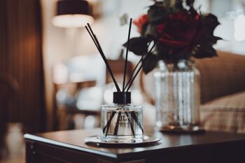 Cafe Latte REED DIFFUSER Bouteille avec bâtonnets, parfum de maison parfumé au café fort 4