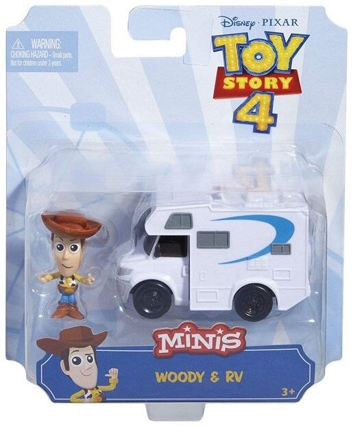 Disney Toy Story 4 Minis Woody et camping-car en métal moulé sous pression 14x16,5cm