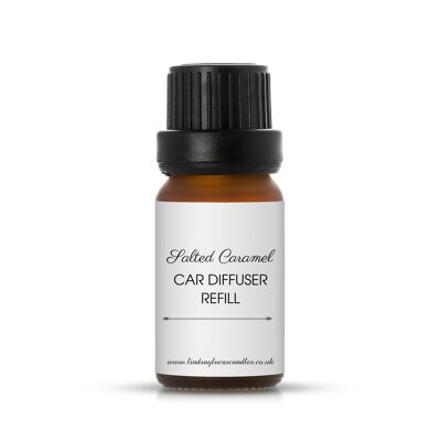 Salted Caramel OIL REFILL For Car Air Freshener, Car Diffuser Top Up, Car Perfume Scent, Motor, Natural, Vegan, Eco Friendly