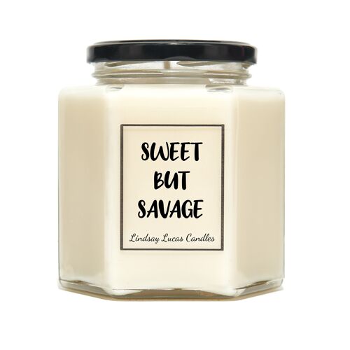 Sweet But Savage Scented Candle, Jokes, Christmas/Birthday Gift For Best Friend