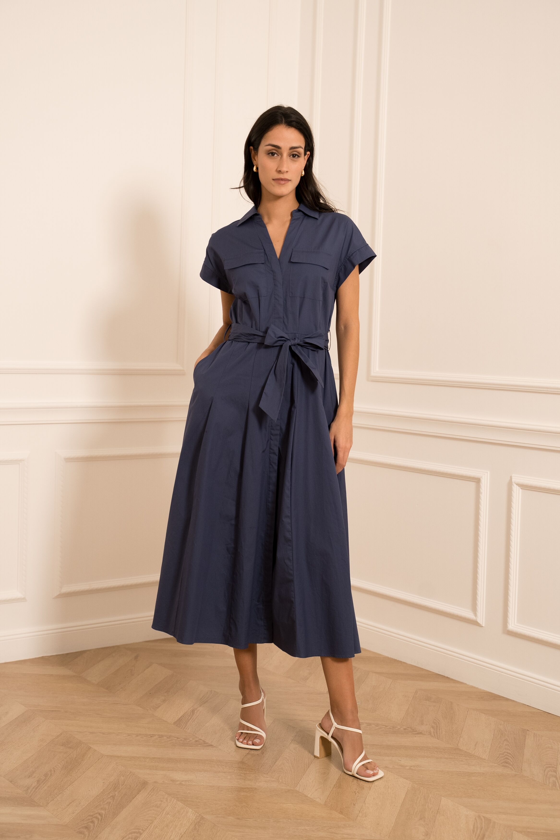 Margot cotton shirt dress - CK08551-1C