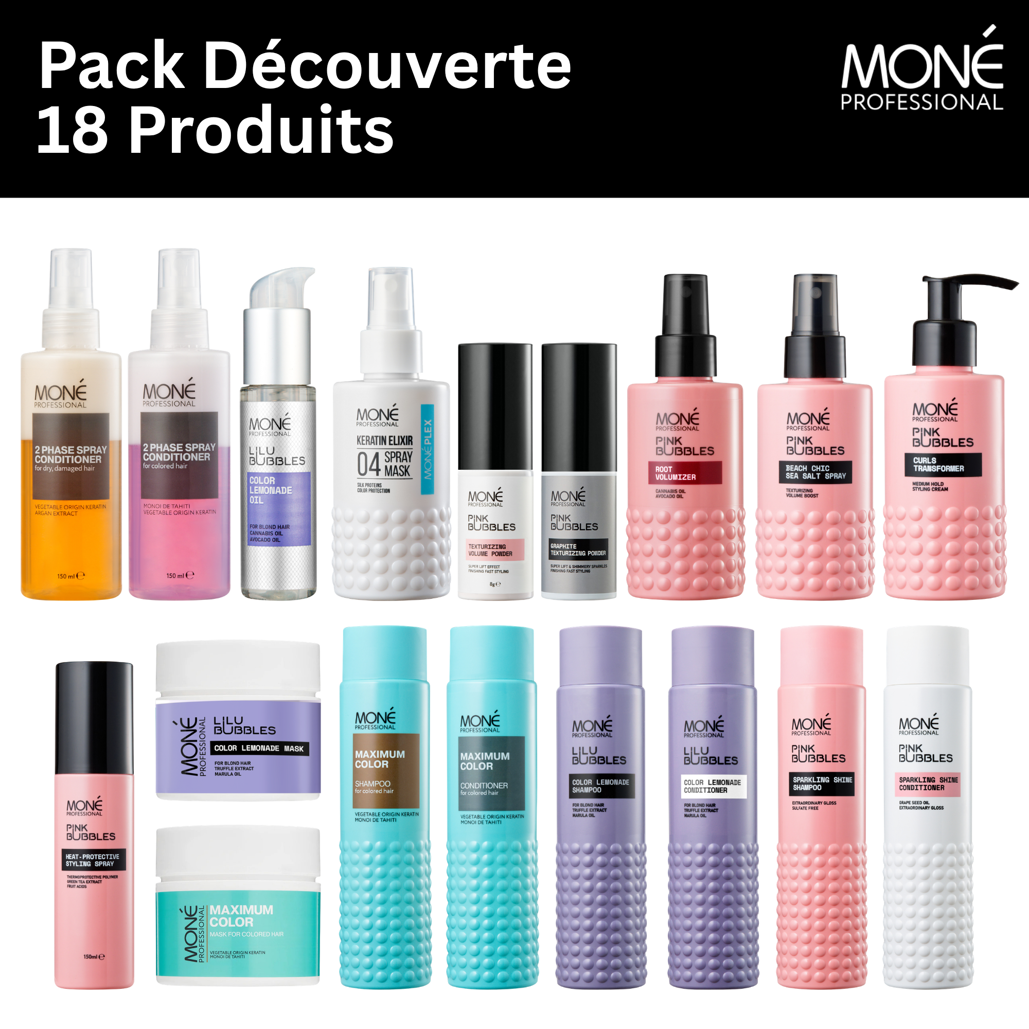 PACK DÉCOUVERTE - 18 PRODUITS - OFFRE LIMITÉE