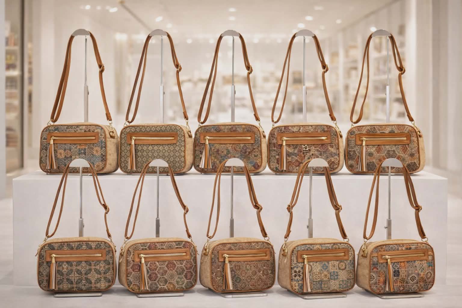 D8083 Crossbody Cork lady bag
