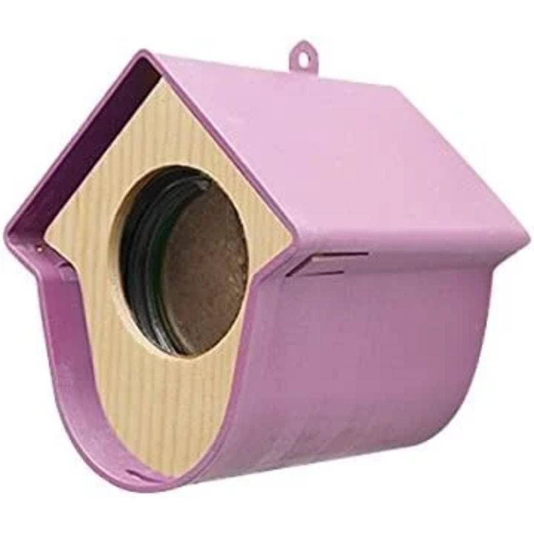 Evie Feeding House Pink - Bird Feeder