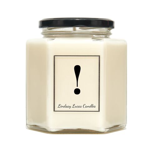 Exclamation Mark Letter/Alphabet Scented Candles, ! Candle