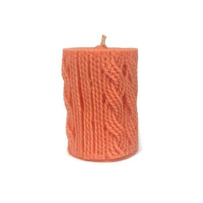 Pillar Candle, Wool Style Candle, Candle, Knitting Style Candle, Soy Candle, Shaped Pillar Candles, Natural Candles, Pattern Candle, Candles