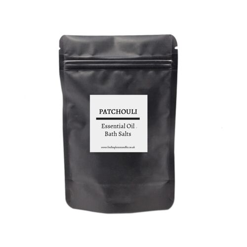 Patchouli Essential Oil Bath Salts, Relaxing Bath Salts, Dead Sea Salts, Destress Gift, Herbal Bath Salts