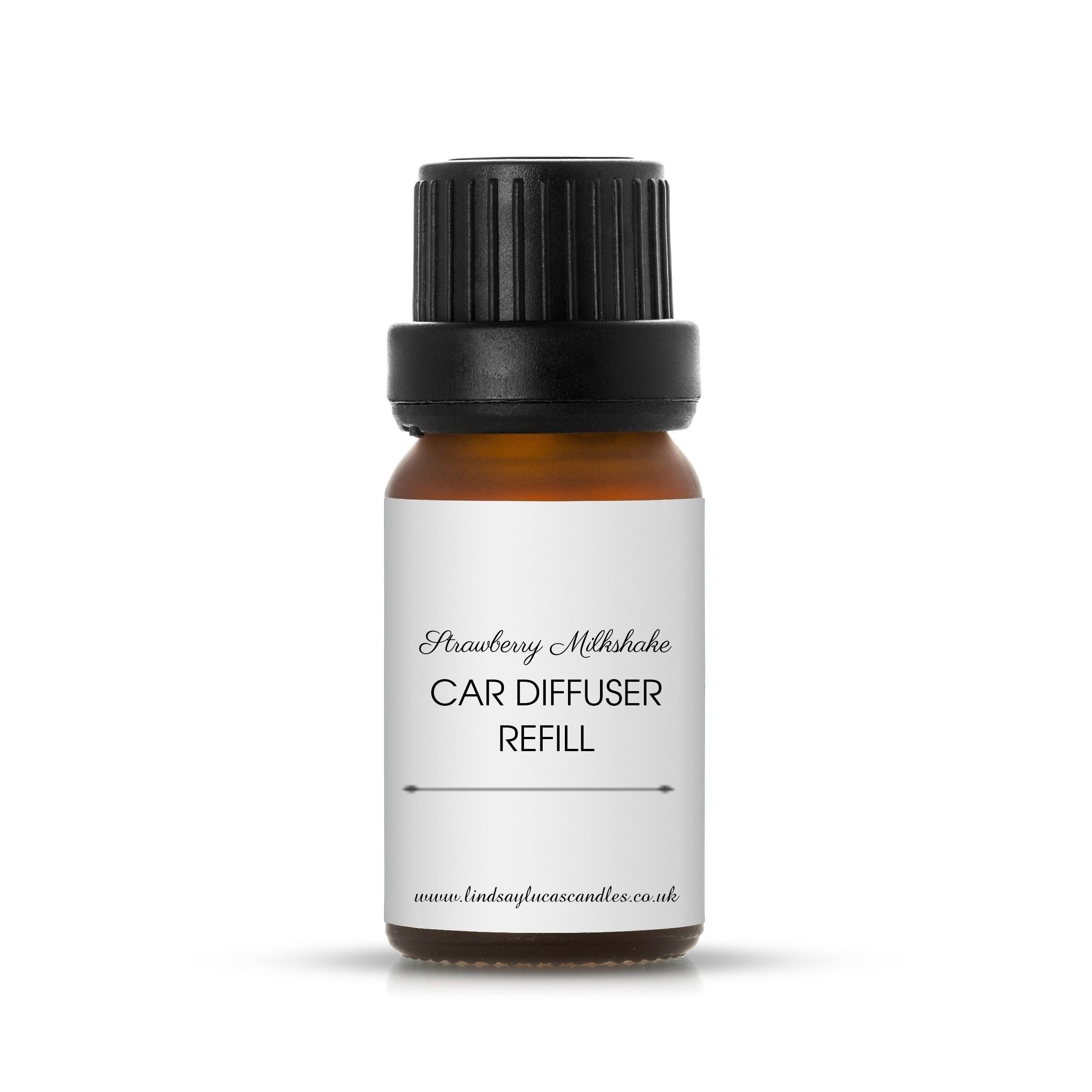 Strawberry Milkshake OIL REFILL For Car Air Freshener, Car Diffuser Top Up, Car Perfume Scent, Motor, Natural, Vegan, Eco Friendly