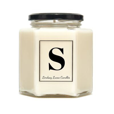 Letter S Candle Alphabet Scented Candle