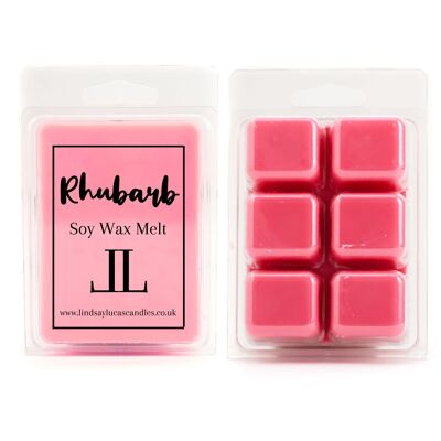 Rhubarb Soy Wax Melts/Tarts, Fruity Scented Wax Melts, Candle Tarts