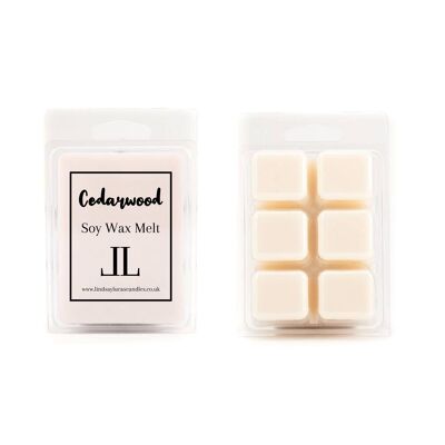 Fondants de cire de bois de cèdre, parfum de bois de cèdre, fondants de cire parfumés masculins, parfum boisé, parfum naturel, grands fondants de cire, tartes aux bougies, fondants de soja