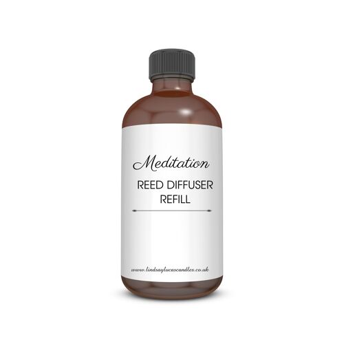 Meditation OIL REFILL For Reed Diffuser, Fragrance For Diffuser, Relaxing Home Fragrance, Fresh Calming Scent, Air Freshener, Home Scents
