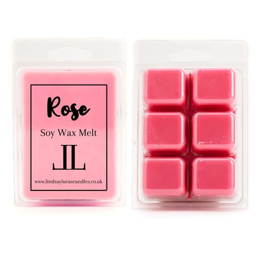 Rose Sceted Soy Wax Melt, Rose Candle Tart, Floral Scent, Large Wax Melt, Clamshell Melt, Strong Wax Melt, Strong Candle Tart, Rose Scent