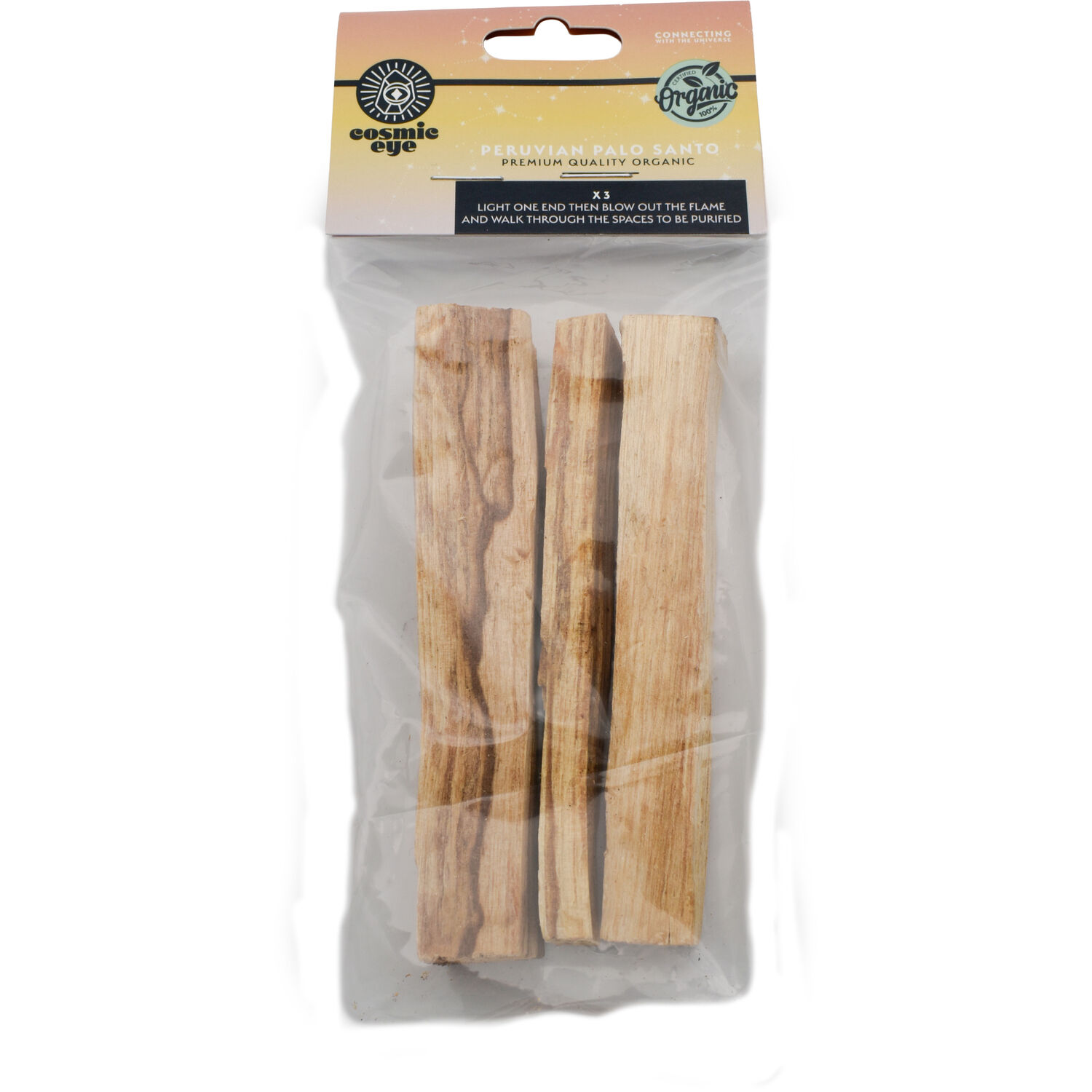 Set of 3 palo santo sticks
Palo Santo from Peru - Made in California