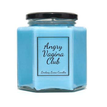 Bougie parfumée féministe Angry Vagina Club, 1