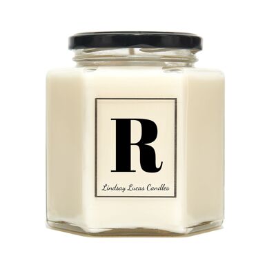 Vela Perfumada Letra R Alfabeto