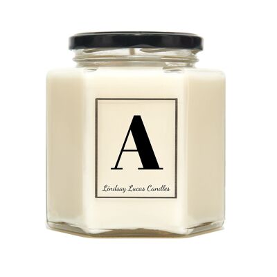Letter A Candle Alphabet Scented Candle