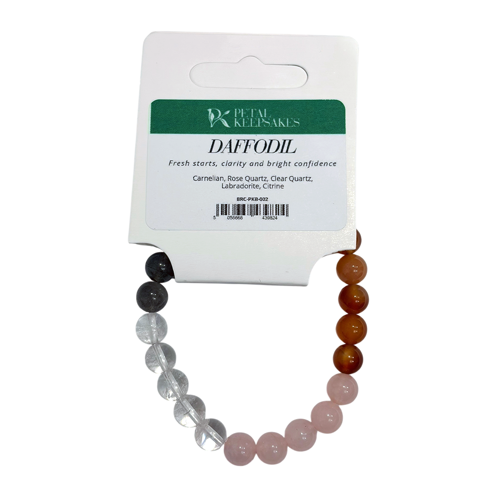 Pulsera Petal Keepsakes con piedras preciosas, color narciso