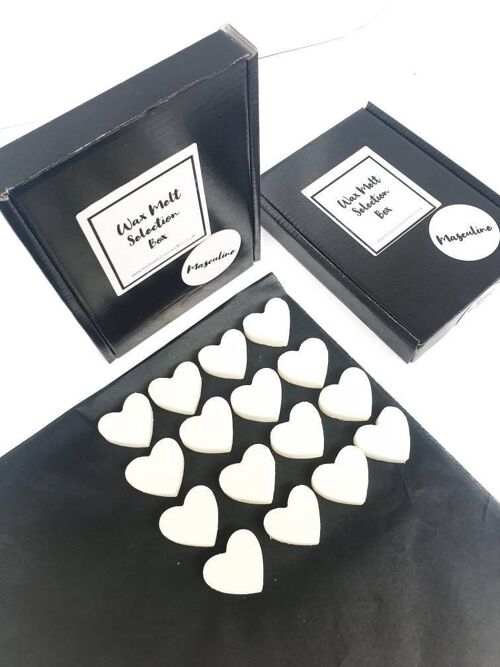 Wax Melt SELECTION BOX - Strong Scented Masculine Aftershave Type - Letter Box Gift