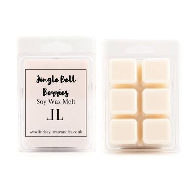 Strong Wax Melts Scented In Our Fruity Christmas Fragrance Jingle Bell Berries. Made with Pure Soy Wax