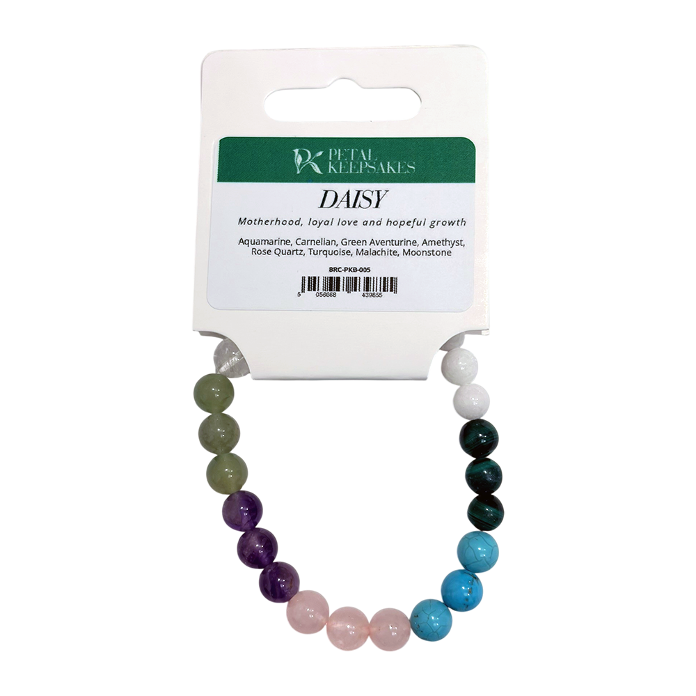 Pulsera de piedras preciosas Petal Keepsakes, Margarita