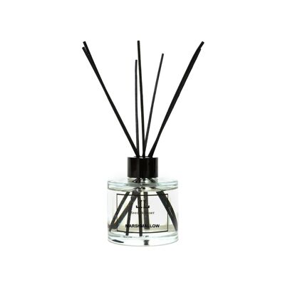 Marshmallow REED DIFFUSER Bottle With Sticks, Sweet Scented Home Fragrance