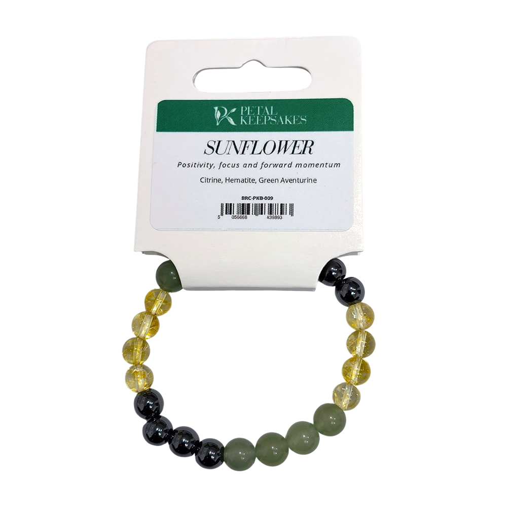 Pulsera de piedras preciosas Petal Keepsakes, Girasol