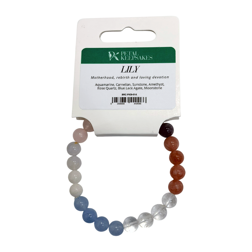 Pulsera de piedras preciosas Petal Keepsakes, Lily