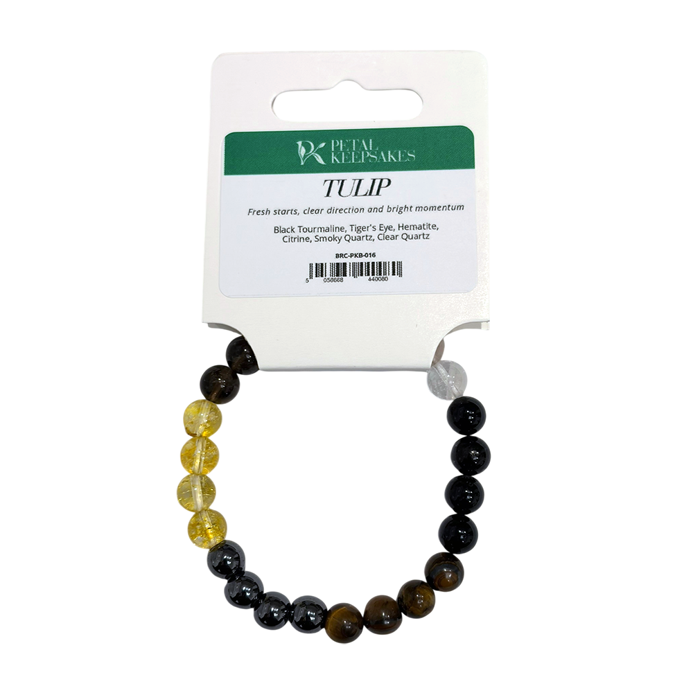 Pulsera de piedras preciosas Petal Keepsakes, Tulipán
