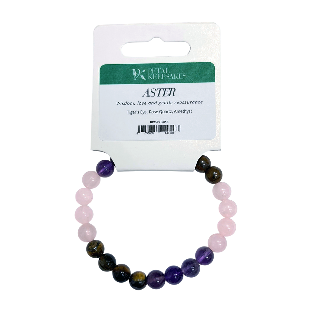 Pulsera Petal Keepsakes con piedras preciosas, Aster