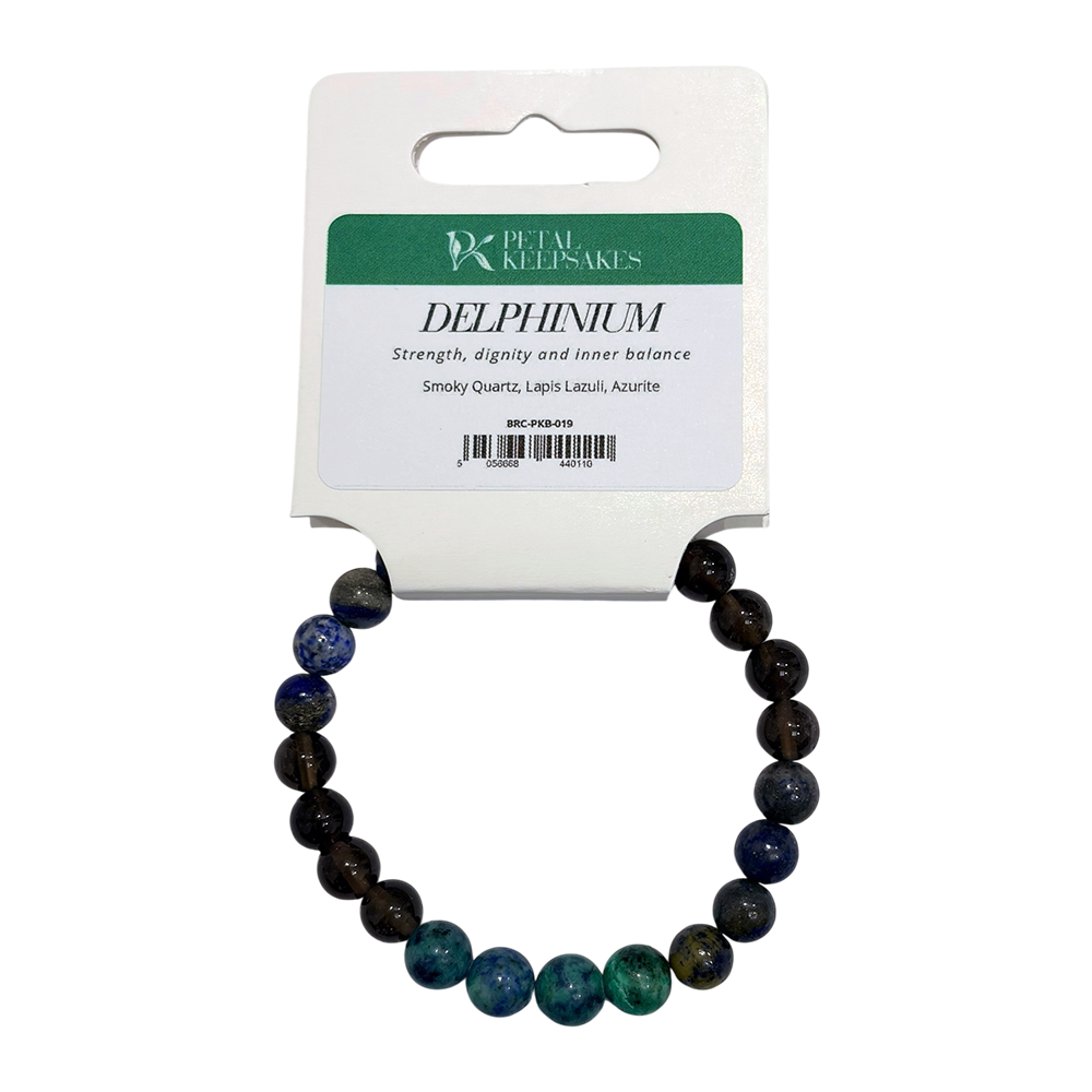 Petal Keepsakes Gemstone Bracelet, Delphinium