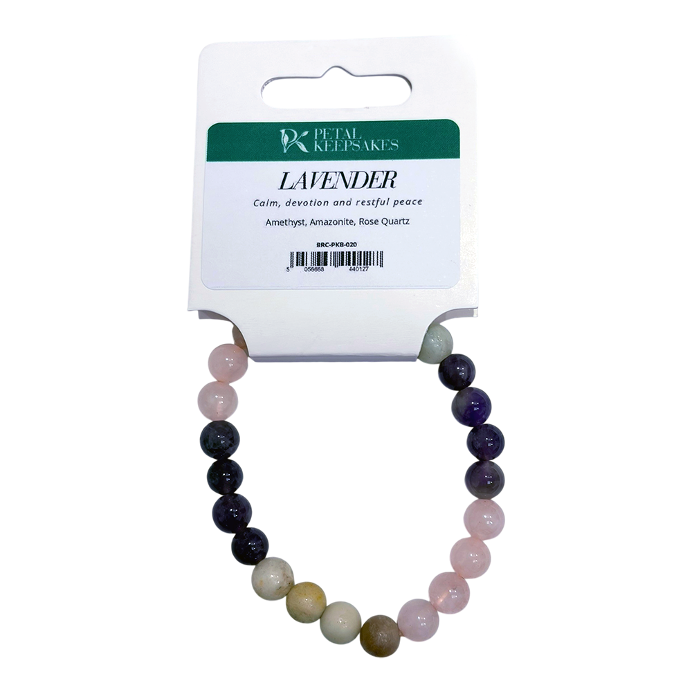Pulsera Petal Keepsakes con piedras preciosas, color lavanda