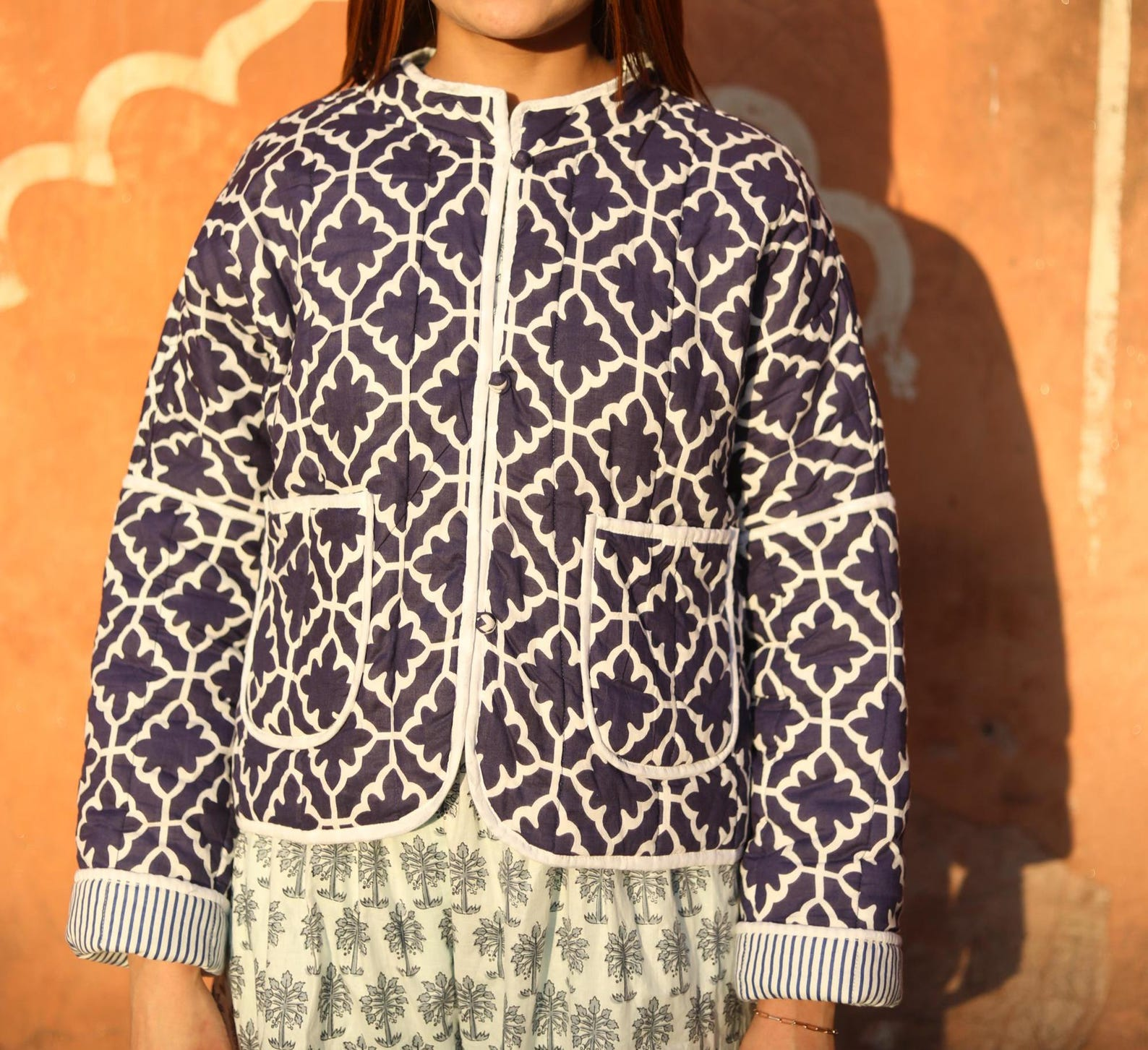 Reversible Organic Cotton Quilted Jacket, All Seasons