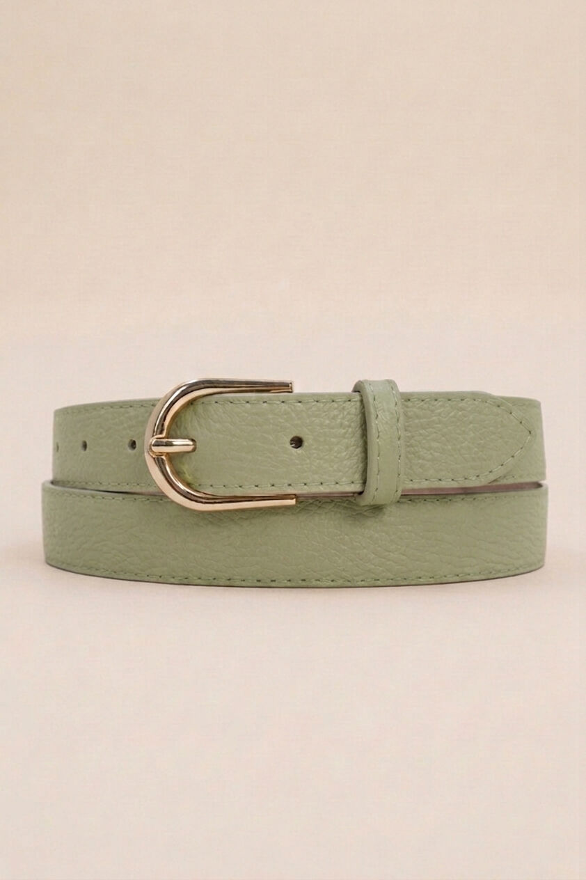 Damen-Rindsledergürtel, 3 cm breit, IT30-30-HELLGRÜN