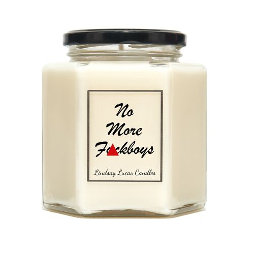 No More F*ckboys Girl Problems Scented Candle, Feminist Strong Woman Gift