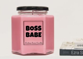 Bougie parfumée Boss Babe, cadeau de motivation féministe pour elle 2