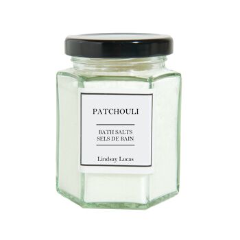 Sels de bain patchouli, sels de bain relaxants, sels de la mer Morte, cadeau de détente, sels de bain aux herbes 2